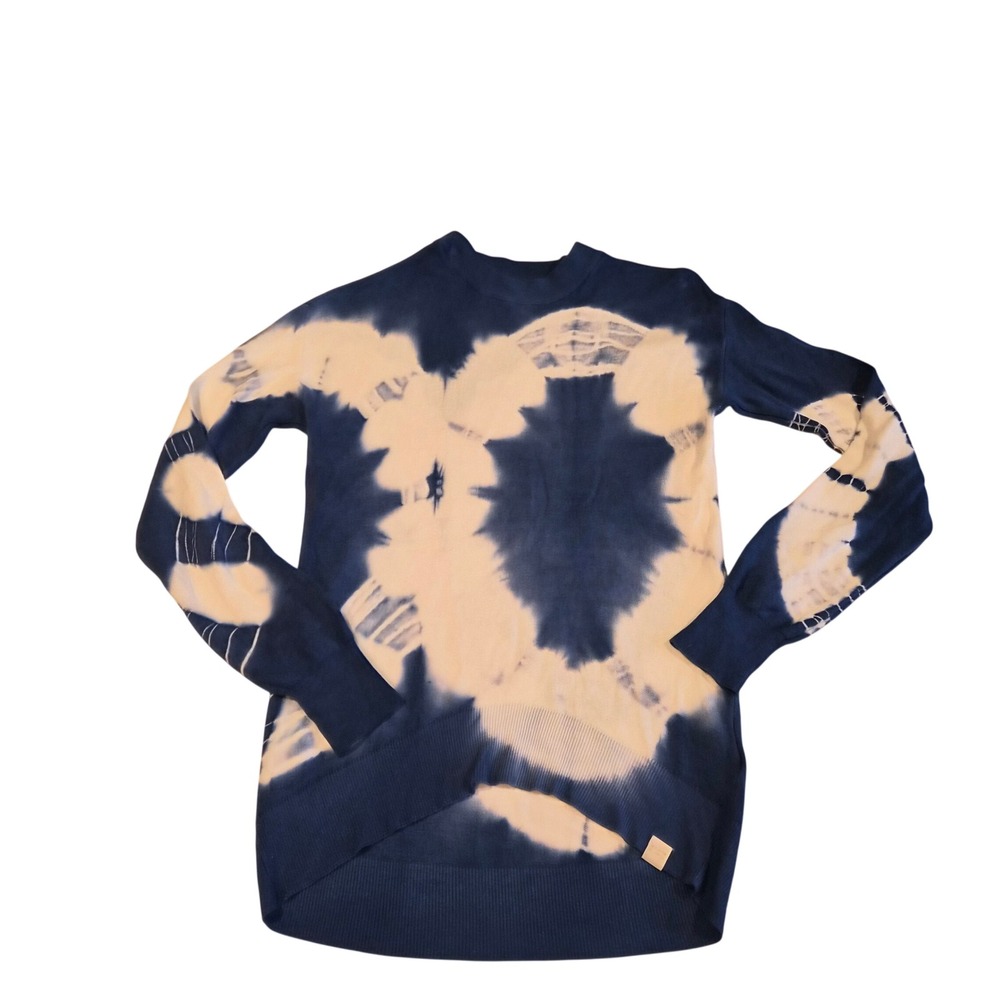 Maison Scotch & Soda Tie Dye Viscose Sweater Blue White Small 156268-20-SSLM-D60